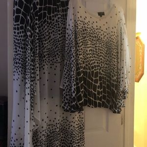 Skirt and top set